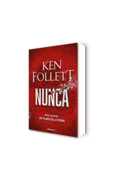 Ken Follett red book cover with white text design, English books