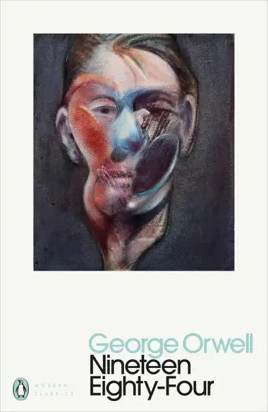 Nineteen Eighty-Four by George Orwell: striking abstract cover, essential reading