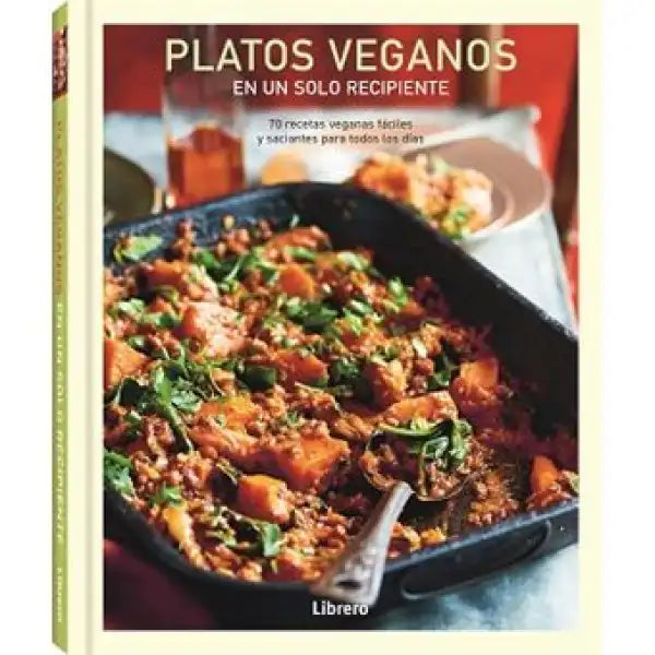 One-Pan Vegan Meals cookbook with appetizing cover photo