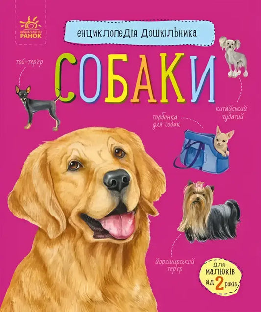 Children’s book about dogs from Preschooler’s Encyclopedia highlighting fun canine companions