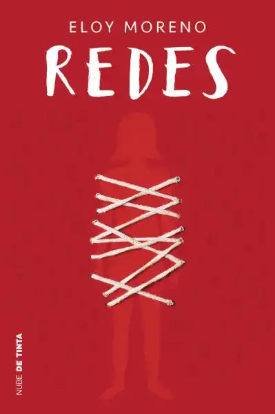 Redes (Invisible 2) by Eloy Moreno: red book cover with white laced figure