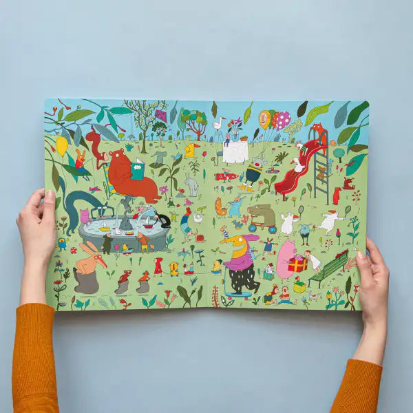 Serafina. El Cumpleaños jigsaw puzzle with whimsical forest animals