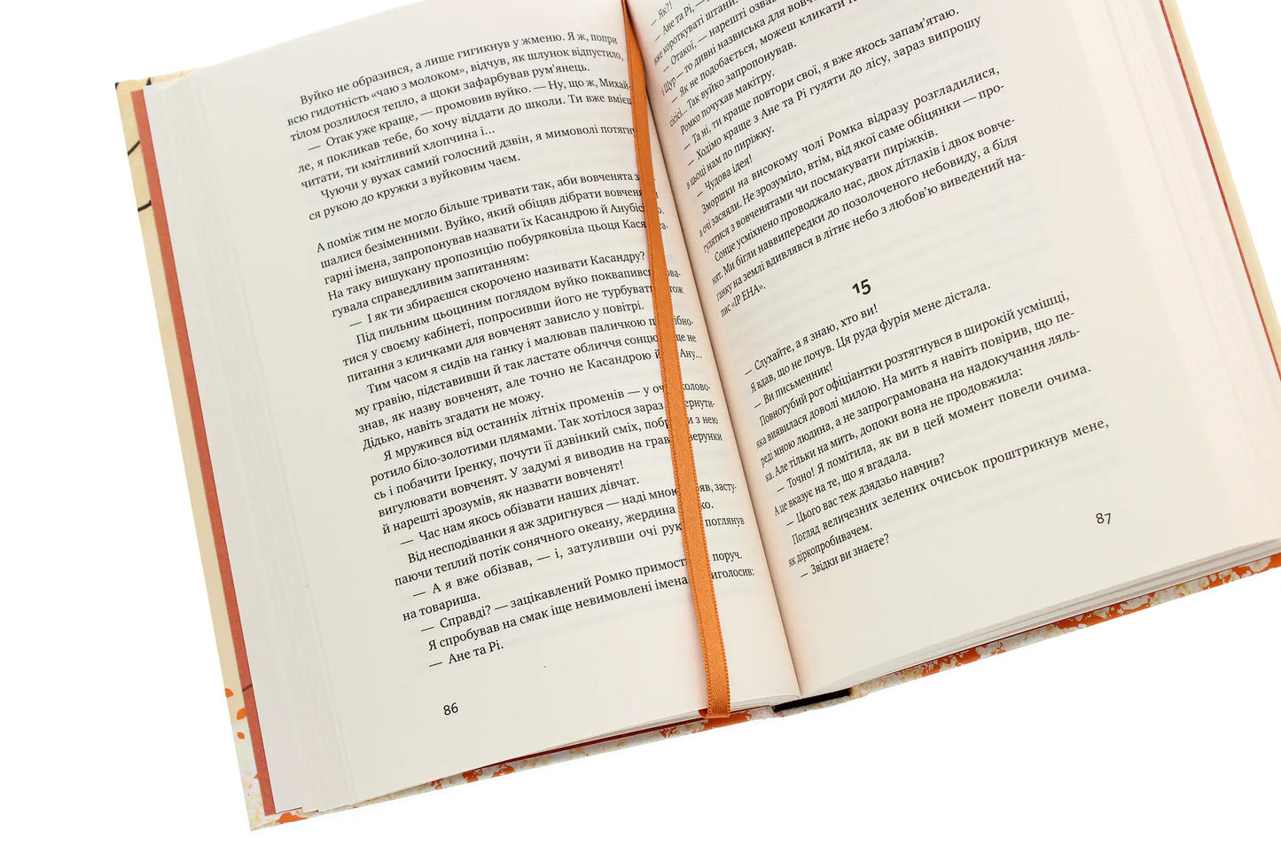 Open book with bookmark at The Apricot Bookstore showcasing Oresta Osiychuk’s enduring power