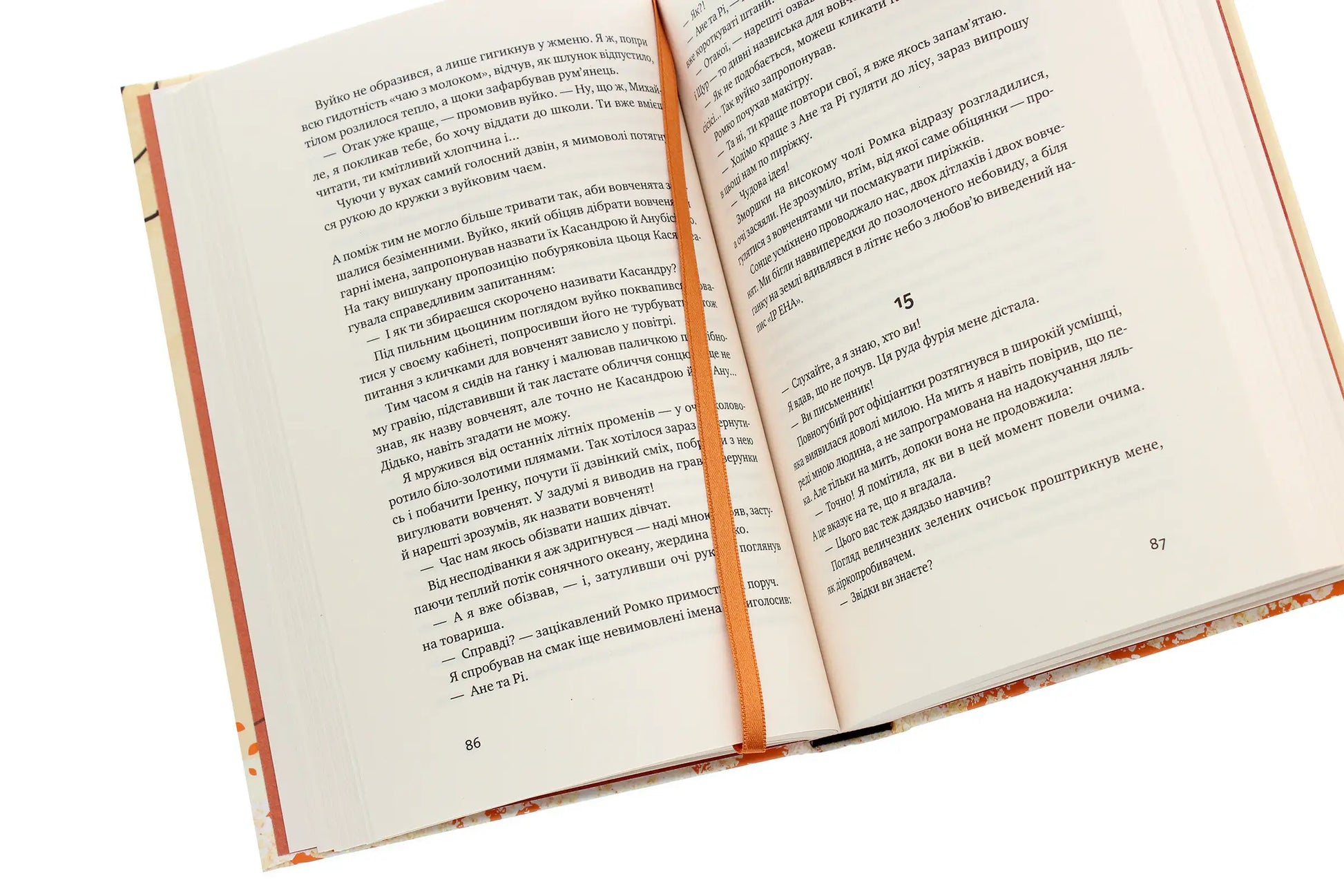 Open book with bookmark at The Apricot Bookstore showcasing Oresta Osiychuk’s enduring power