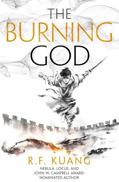 Book cover for The Burning God from the Poppy War Trilogy by R F Kuang