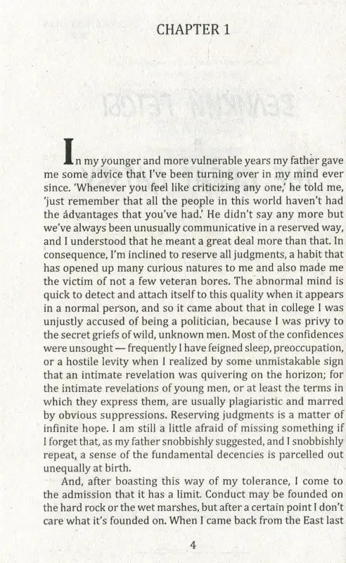 Page from a novel.