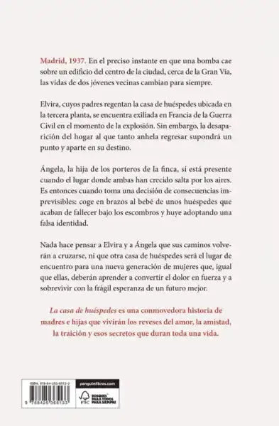 Back cover of La Casa de Huéspedes by Ana Lena Rivera on white background