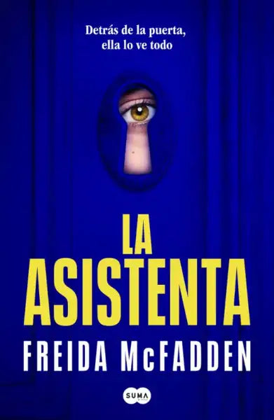 Eye keyhole in The Housemaid Spanish edition psychological thriller