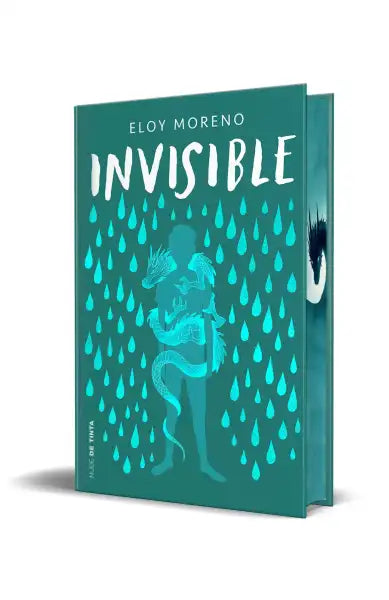 Teal hardcover Invisible book by Eloy Moreno, dragon edition, English books