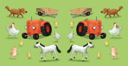 Natali Kvintart children’s picture book with farm animals and machinery collections