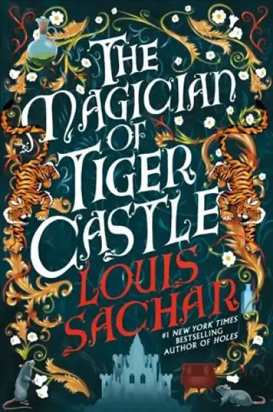 Children’s fantasy novel with decorative cover featuring Tiger Castle and crumbling kingdom