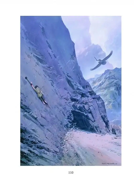 Ukrainian edition of The Silmarillion by Ted Nasmith depicting perilous mountain climb books