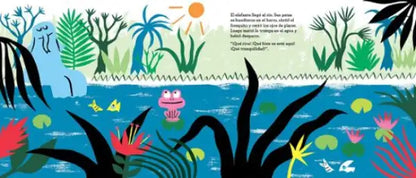 Blue frog plush toy with green spots, yellow eyes, soft fabric, The World’s Loudest Fart