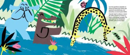 Leopard print bag with gold accents, orange lining, The World’s Loudest Fart