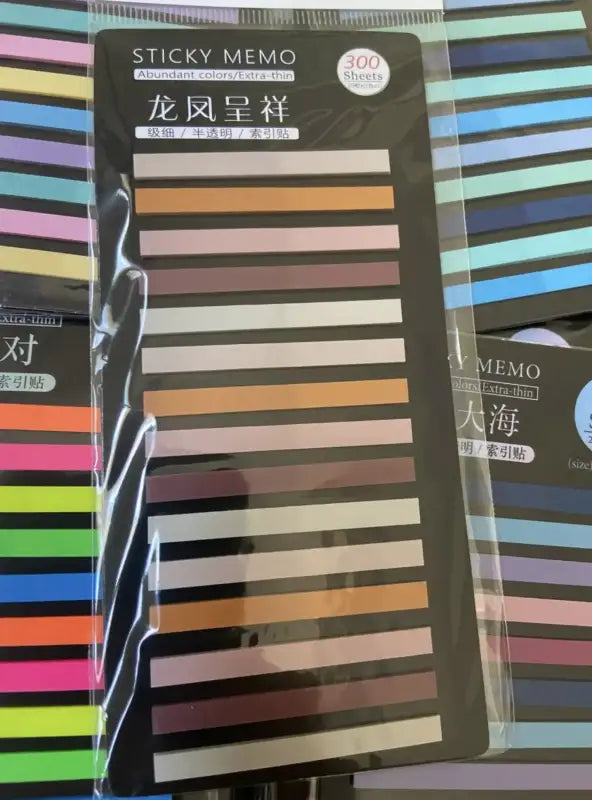 Colorful Transparent Sticky Tabs for Books and Notes – 300 Pieces for organization