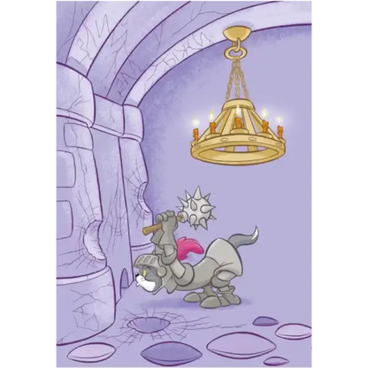 Cartoon cat knight from Tom & Jerry Tales Fire Breathing Tom Cat Ukrainian Hardcover