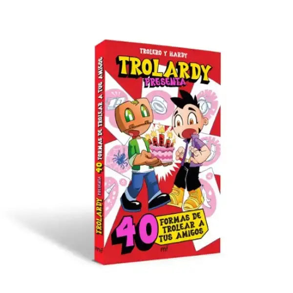 Red and white Trolardy presenta comic cover with trolero y hardy trolling tus amigos