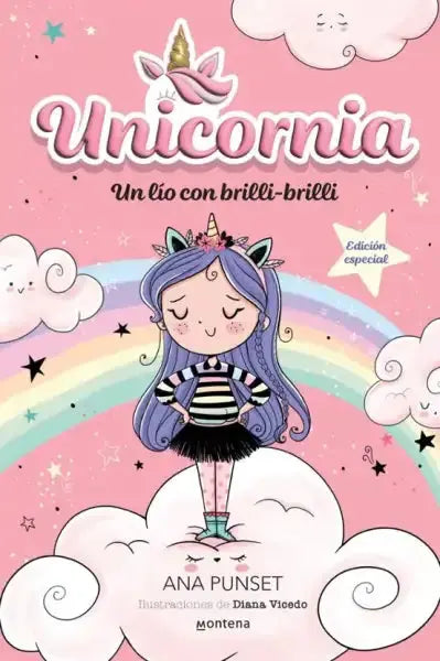 Special edition Unicornia 1 book cover by Ana Punset with bonus chapters