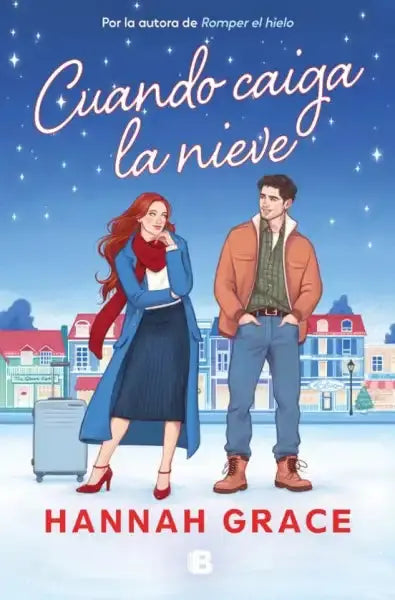 Winter book cover: Hannah Grace Caiga la Nieve snowy starry scene
